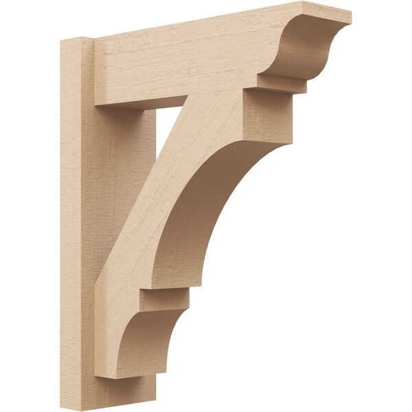 Ekena Millwork 6-in W x 18-in D x 22-in H Balboa Trad Rough Cedar Woodgrain TimberThane Outlooker, Primed Tan OUTUR060X18X22BOA04RCPR - main